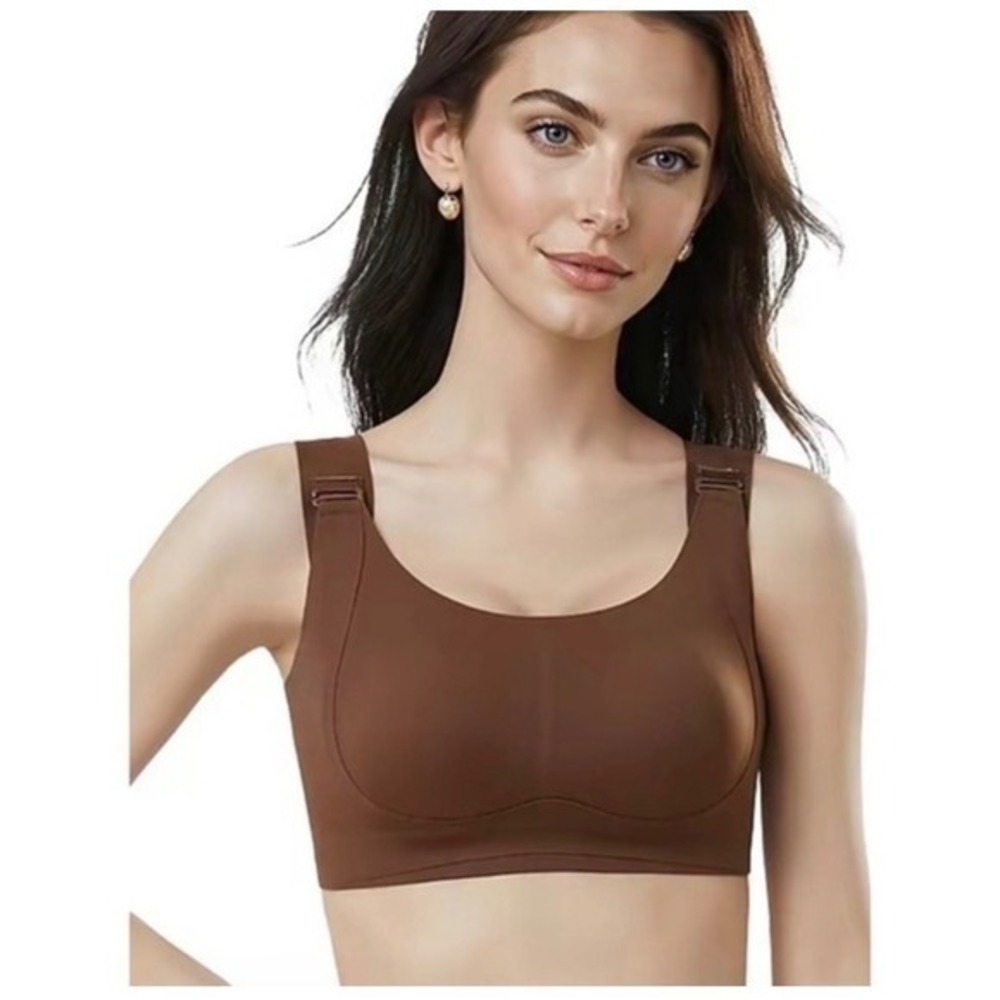 VVL Women's Wireless Push-Up Bra – Brown – XL‎ (36C–38D) – NEW